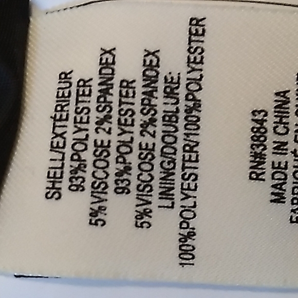 Maralyn & Me Black Lined Zip Detail Double Breasted Coat. Size Small - Picture 11 of 11